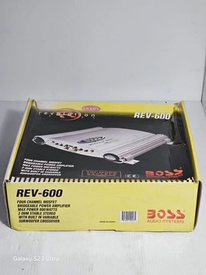 BOSS REV-600, 800 Вт, четырехканальный мостовой усилитель мощности Mofset - Изображение 1 из 4
