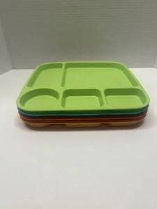 Nordic Ware Kids Divider Trays Party Serving Trays Set Of 4 - Picture 1 of 15