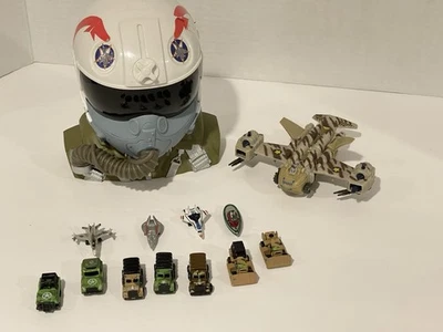 Galoob Micro Machines Top Gun Jet Fighter Pilot Playset Transport Cargo Lot 13 - Image 1 of 4