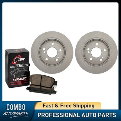 Juego de pastillas de freno de disco trasero rotor de freno de disco para Mercedes-Benz 260E 1987-1989 Foto 1 de 4