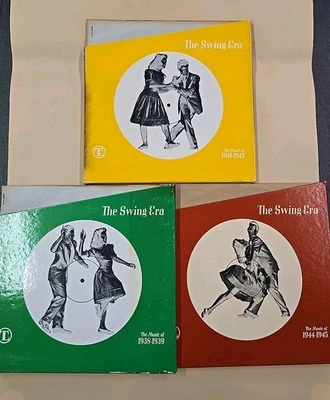 Set of 3 Time Life The Swing Era 3xLP Vinyl Record Sets 1938-39, 1941-42 1944-45 - Image 1 of 4