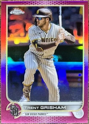 2022 Topps Chrome Trent Grisham Magenta Refractor #346/399 Padres #175 - Image 1 of 2