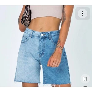 Princess Polly Denim Jean Shorts Raw Hem Women's Size 6 - Picture 1 of 13