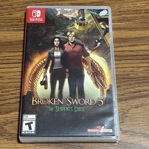 Broken Sword 5 Serpent's Curse Nintendo Switch Game, Tested and Works Great - Picture 1 of 3