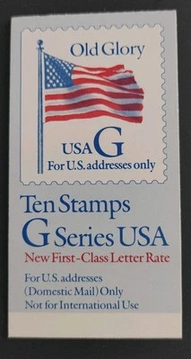 US Stamps BOOKLET OF 10 BK219 1994 (32ct) RATE 'G' FLAG SHINY COVER MINT P#1111 - Image 1 of 3