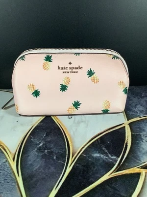 Kate Spade Stacie Small Pineapple Cosmetic Bag Pouch #S362 NWOT - Image 1 of 4