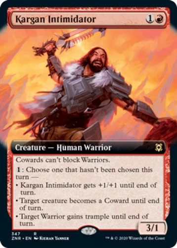 x1 Kargan Intimidator - Extended Art - Zendikar Rising - NM - MTG - Image 1 of 1