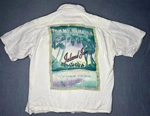 Vintage Tommy Bahama Island Jazz World Tour Embroidered Button Up Shirt Sz Large - Picture 1 of 23