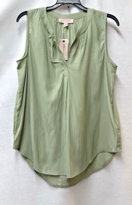 Philosophy 58 $ grün ärmellos V-Ausschnitt Bluse Top Tank Damen Large L SCHNELLER VERSAND! - Bild 1 von 7