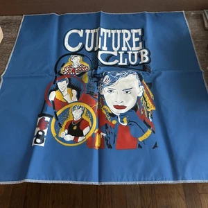 Póster/tapiz vintage de nailon Boy George Culture Club de los años 80 21 x 21 - Imagen 1 de 9