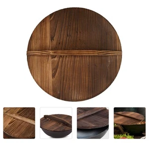 Tapa Antiderrame Olla Tapas Sellado Accesorios Cubierta Madera Herramienta de Cocina - Imagen 1 de 12
