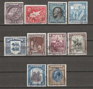 ZYPERN 1928 SG 123/132 GEBRAUCHT - Bild 1 von 1