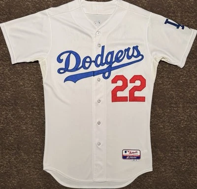 Auténtica camiseta de béisbol Majestic MLB Los Angeles Dodgers Clayton Kershaw Foto 1 de 4