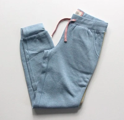 NUEVO SIN ETIQUETAS NUEVO Mini Boden Niñas Pantalones de chándal azules con rayas laterales doradas - Talla 11 Foto 1 de 4