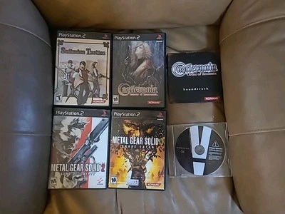 Konami PS2 CIB Lot MINT Suikoden Tactics, MGS 2 & 3, Castlevania LOI Tested Work - Image 1 of 4