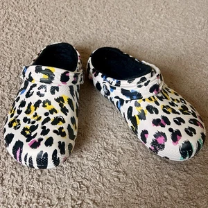 Crocs Classic Lined Animal Print Clog Size 6W 4M - Picture 1 of 7