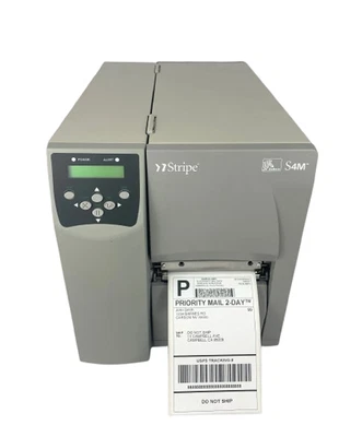 Zebra S4M Thermal Barcode and Label Printer, 203 DPI (S4M00-2001-0100T) - Image 1 of 4