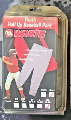 Бейсбольные штаны Worth для подростков размер XLarge серые - Изображение 1 из 2