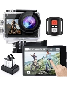 icefox Action Camera 4K 60FPS 20MP, Underwater with EIS,5XZoom - Picture 1 of 6