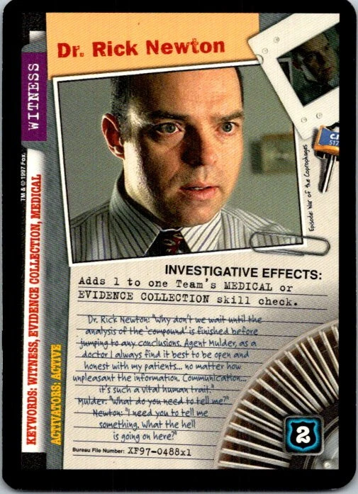 X-Files 101361 CCG Dr. Rick Newton  - Image 1 of 1
