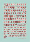 Brick Works Cylil Alphabet Style A Red Plastic Model Decal HCMBW-2 from Japan