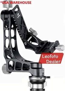 Leofoto PG-1 + LB-65 Lightweight Heavy Duty Gimbal Tripod Head & Leveling Base - Picture 1 of 11