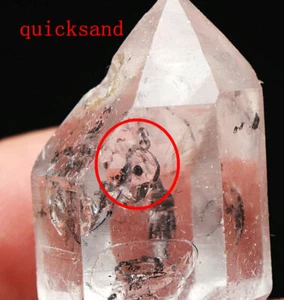 A 12g Natural Unique Skeletal Elestial Quartz Crystal Specimen W Quicksand - Picture 1 of 10