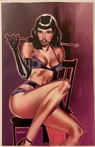 BETTIE PAGE & ALIEN AGENDA #4 CELOR VIRGIN INCENTIVE VARIANT Dynamite 2022 NM - Photo 1/1