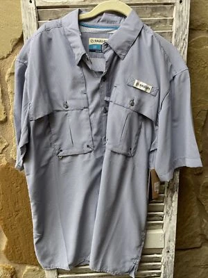 NWT MAGELLLAN Outdoors Vented Shirt Fish Gear Angler Mens Blue Plaid Medium - Image 1 of 4