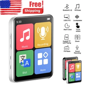 Support 128G Bluetooth MP3 Player Touch Screen Sports Lossless Music FM Radio US - Picture 1 of 16