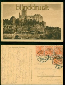 Rudelsburg sw-AK Bad Kösen 6.6.1921 nach Chemnitz (d10396) - Bild 1 von 1