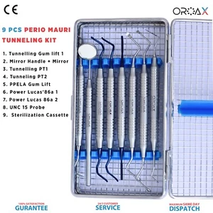 Kit de procedimiento dental Mauri pistola de túnel levantamiento instrumentos de implante periodontal - Imagen 1 de 3