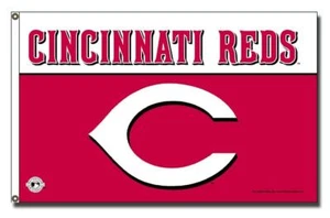 Bandera Cincinnati Reds 3x5 con ojales Casa al aire libre Bandera MLB Béisbol ÚLTIMO - Imagen 1 de 1