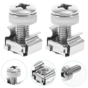 16 Sets Cabinet Screw Rack Nuts Server Shelf Screws Mounting and Cage - Picture 1 of 11
