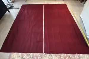 2 Gardinenpaneele purpurrot SEIDE Mischung gefüttert Stange Tasche 84”x41” - Bild 1 von 10