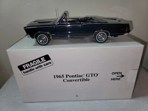 Danbury Mint 1965 Pontiac GTO Convertible Nightwatch Blue - Picture 1 of 14