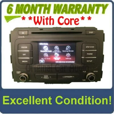 2015 - 2016 Kia Sedona OEM UVO Touch Screen Single CD Multimedia Radio Receiver - Image 1 of 4