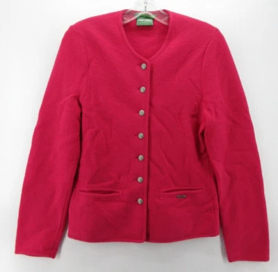 Suéter Geiger DE COLECCIÓN Mujer 34 Rosa Lana Cárdigan Bolsillos Abotonados Pequeño Foto 1 de 4