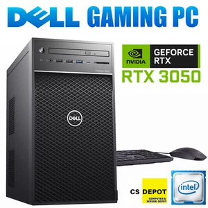 Dell Gaming Desktop Computer i7 RTX 3050 16GB RAM 256GB SSD 500GB HDD Win 11 Pro - Picture 1 of 11