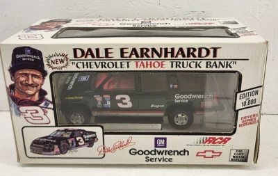 Vintage 1995 Dale Earnhardt Sr. #3 Chevrolet Tahoe Die Cast Bank NIB Childress - Image 1 of 4