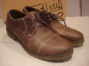 BED STU MEN'S REPEAL TAN GREENLAND DARK BROWN SHOES SIZE 8 - BRAND NEW - NWT - Picture 1 of 12