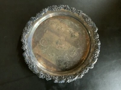 Prato de prata raro Reed & Barton Burgundy Collection - 12 1/2” diâmetro - Imagem 1 de 4