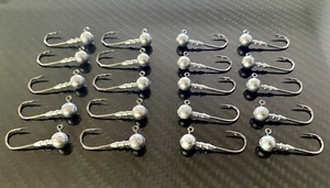 20 X Jig Heads 1/8th Soft Plastics Gulp Zman Daiwa Squidgies Bream Flathead Aus - Picture 1 of 3