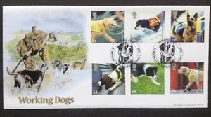 GB QEII Bradbury 2008 Working Dogs Set on First Day Cover, St Bernard's Rd S/H/S - Picture 1 of 2