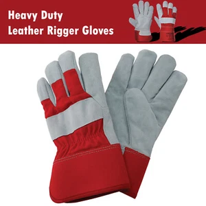 Kanadische dicke Leder Rigger Sicherheit Arbeit Garten Handschuhe strapazierfähig Handschuh  - Bild 1 von 1
