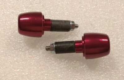 TERMINALI MANUBRIO MOTO SCOOTER ERGAL ROSSO CON ESPANDER FORO 12 BUZZETTI 8464 - Immagine 1 di 4