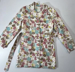 Women’s Size Medium Point Zero Nicole Benisti Floral Belted Spring Blazer Jacket - Picture 1 of 10