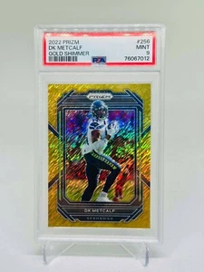 DK Metcalf 2022 Panini Prizm Gold Shimmer 09/10 PSA 9 Seattle Seahawks #256 S012 - Picture 1 of 2