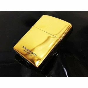 ZIPPO : ARMOR CASE : Oil Lighter : Gold TITANIUM Plating : Finishing by JAPAN - Picture 1 of 6