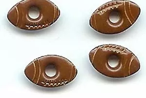 OCCHIELLI CALCIO 1/8" marroni sport touch down scrapbooking creazione carte timbratura - Foto 1 di 1